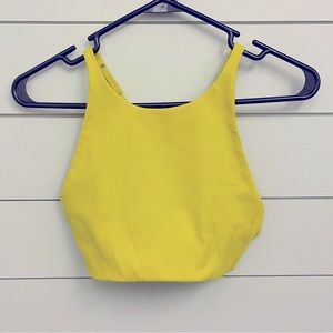 Girlfriend Collective Yellow Sports Bra